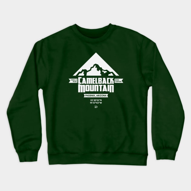 Camelback Mountain (Silhouette) Crewneck Sweatshirt by dhartist